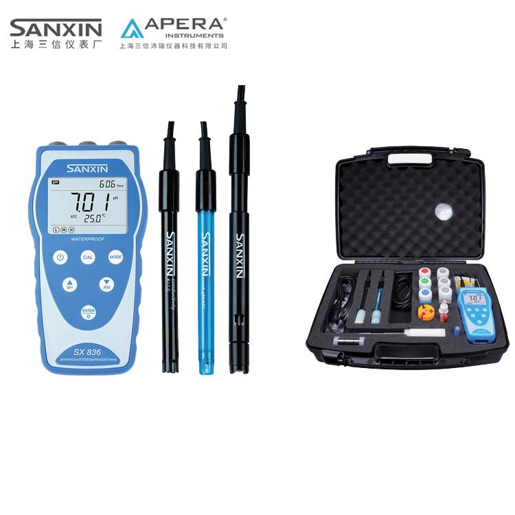 上海三信SX8系列便携式PH/电导率/溶解氧SX836